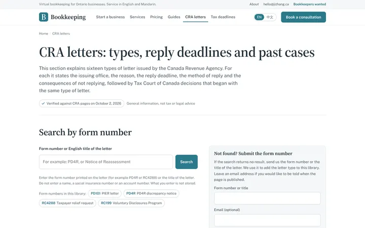 Tax letters explained